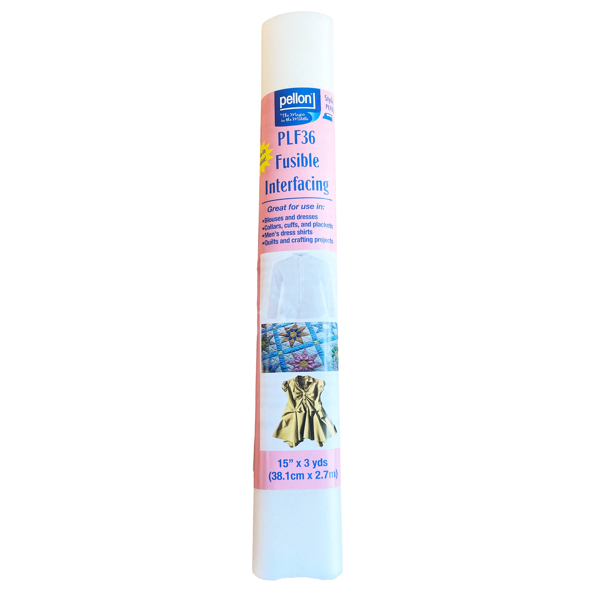 Pellon® PLF36 15" x 3yd. Fusible Lightweight Interfacing